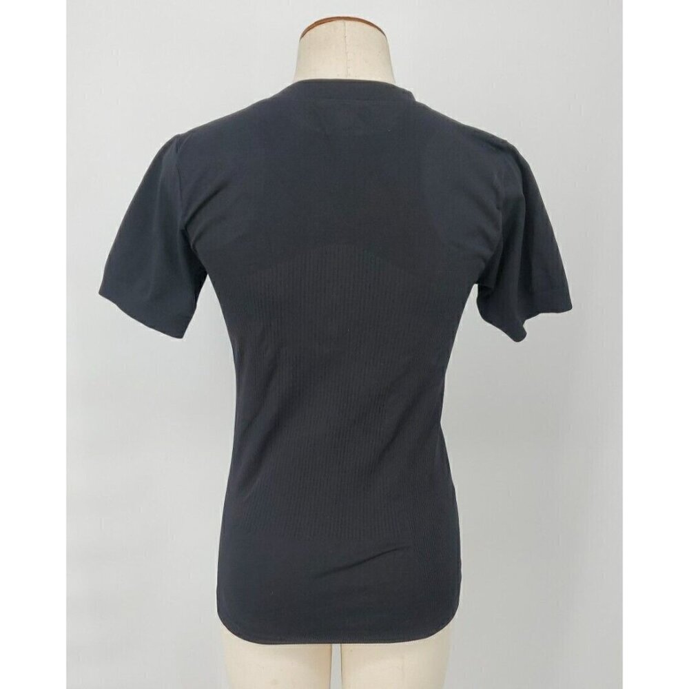 Castelli Cycling ? Shirt Womens L / XL Black Tee Fitted Ribbed Stretch Top - Picture 8 of 16